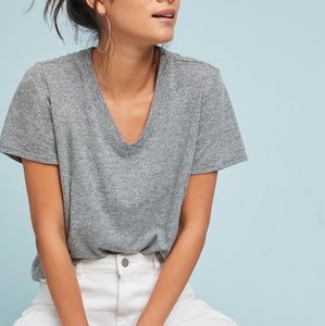 Anthropologie cloth and stone v neck layering tee